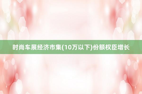 时尚车展经济市集(10万以下)份额权臣增长