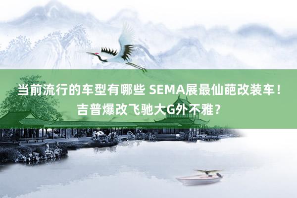 当前流行的车型有哪些 SEMA展最仙葩改装车！吉普爆改飞驰大G外不雅？