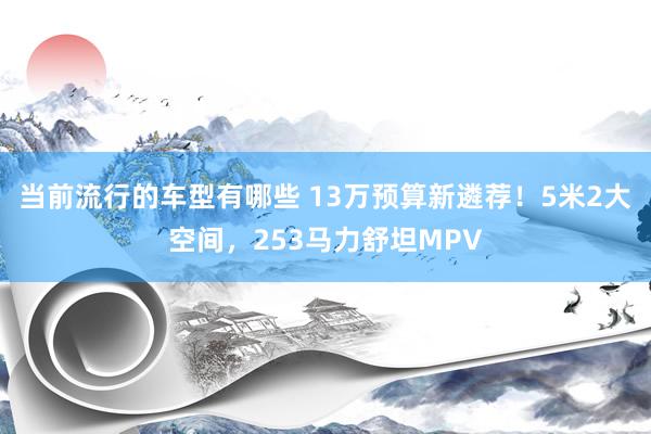 当前流行的车型有哪些 13万预算新遴荐！5米2大空间，253马力舒坦MPV