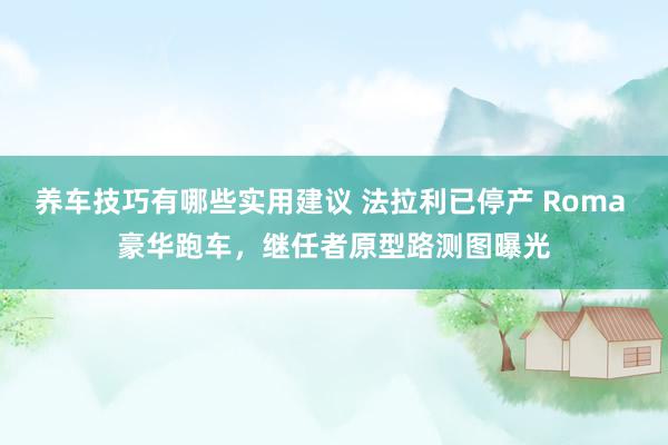 养车技巧有哪些实用建议 法拉利已停产 Roma 豪华跑车，继任者原型路测图曝光