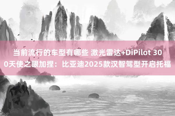 当前流行的车型有哪些 激光雷达+DiPilot 300天使之眼加捏：比亚迪2025款汉智驾型开启托福