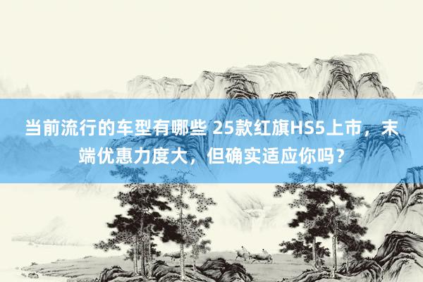 当前流行的车型有哪些 25款红旗HS5上市，末端优惠力度大，但确实适应你吗？