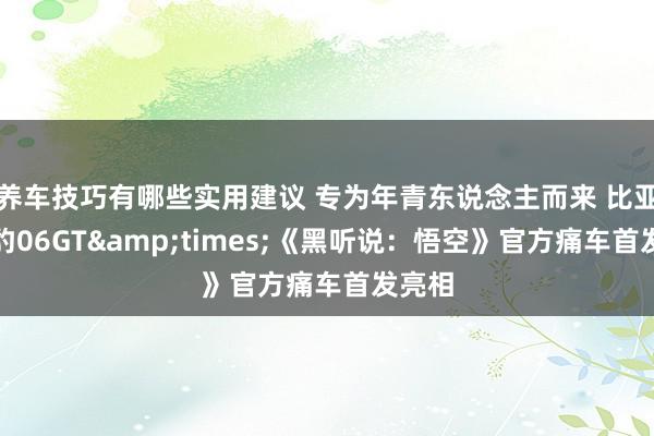 养车技巧有哪些实用建议 专为年青东说念主而来 比亚迪海豹06GT&times;《黑听说：悟空》官方痛车首发亮相