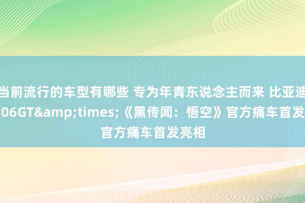 当前流行的车型有哪些 专为年青东说念主而来 比亚迪海豹06GT&times;《黑传闻：悟空》官方痛车首发亮相