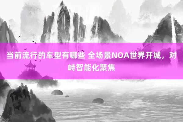 当前流行的车型有哪些 全场景NOA世界开城，对峙智能化聚焦